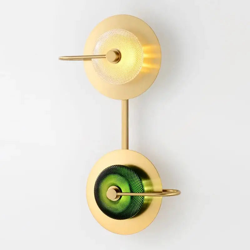 Green Brass Wall Sconces