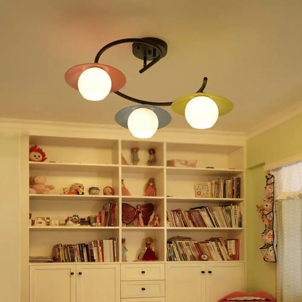 Saucer Semi Flush Light