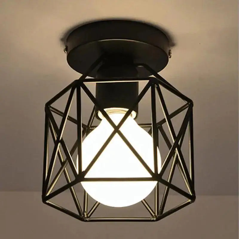 Black Industrial Ceiling Light