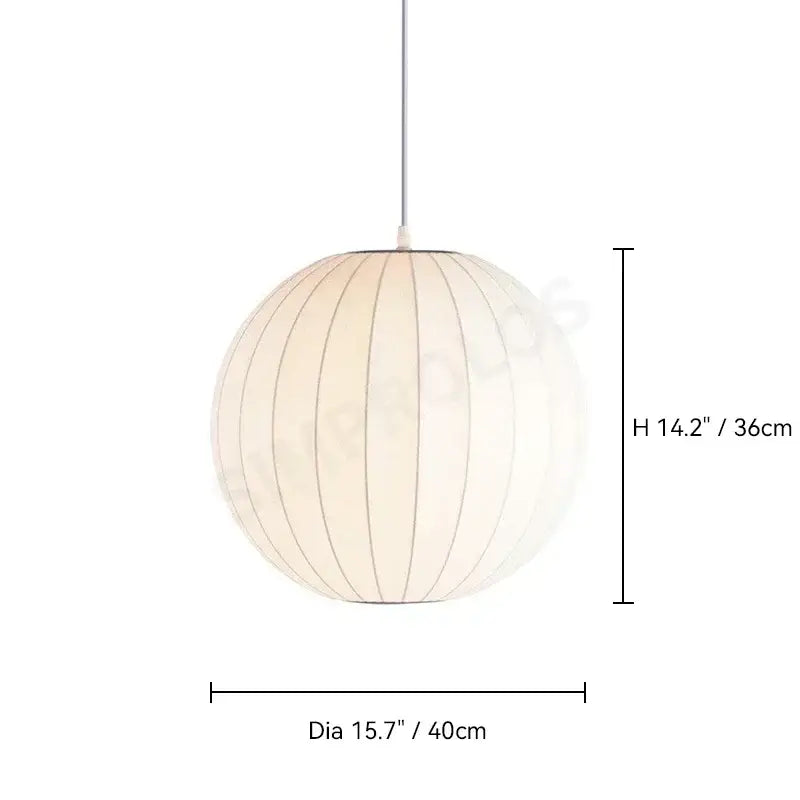 White Geometric LED Pendant