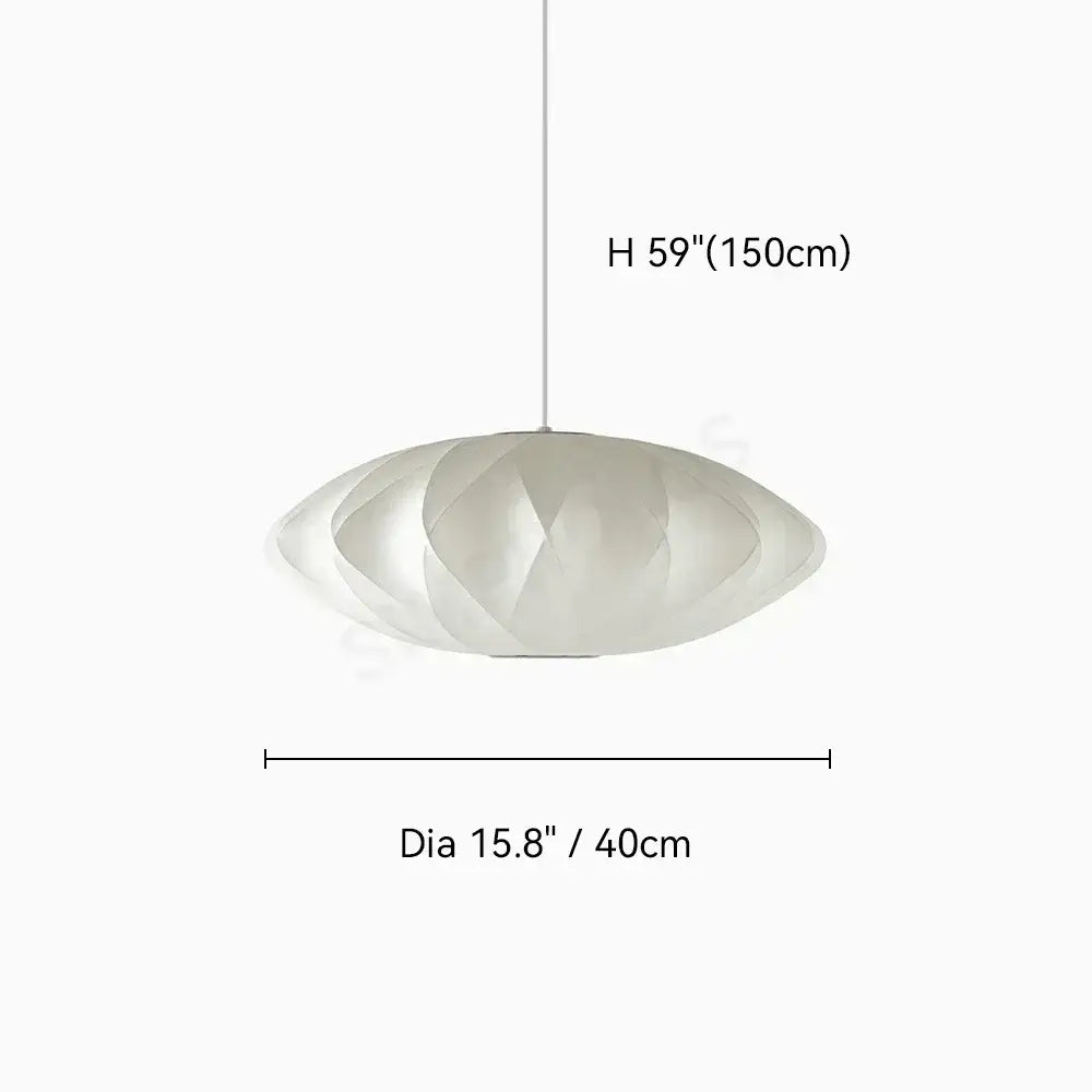 White Geometric LED Pendant