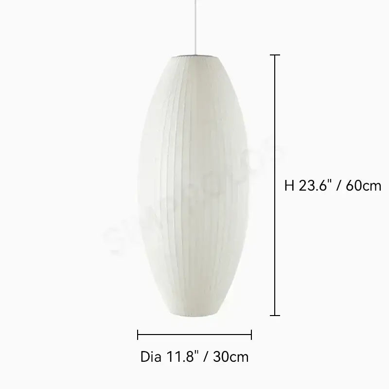White Geometric LED Pendant