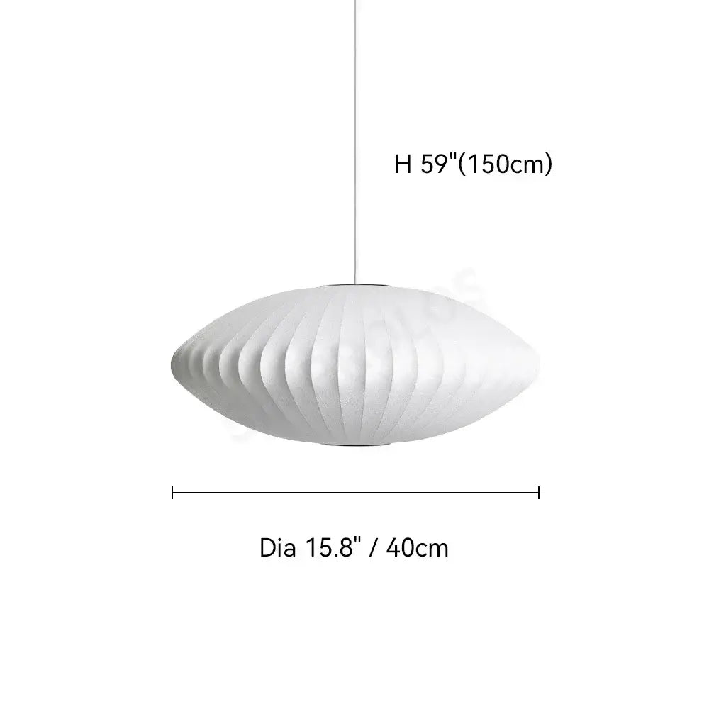 White Geometric LED Pendant
