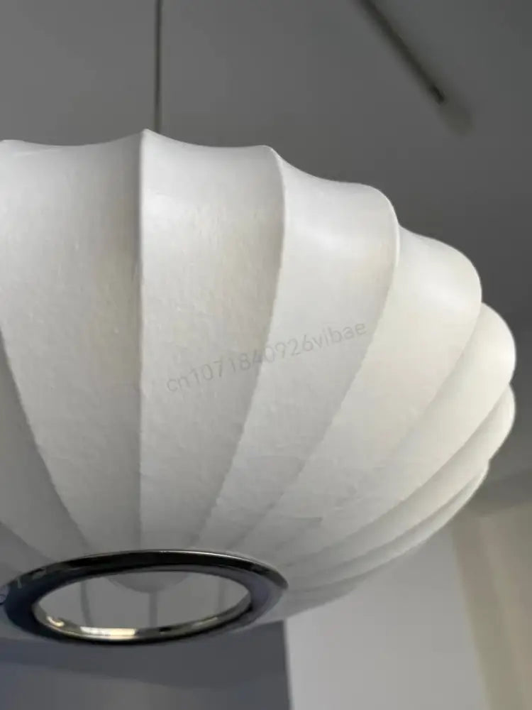 White Geometric LED Pendant