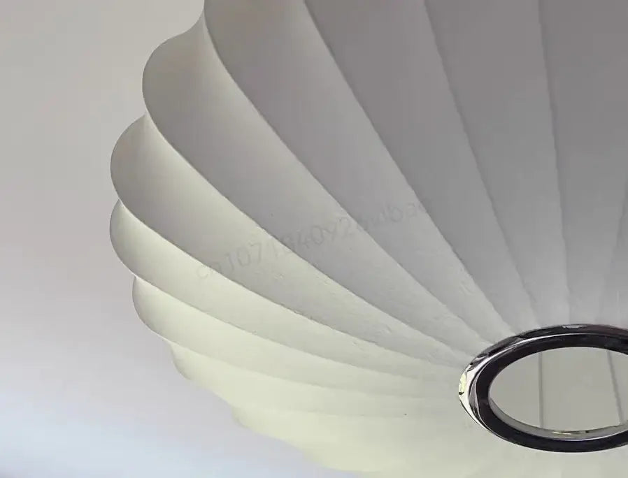 White Geometric LED Pendant
