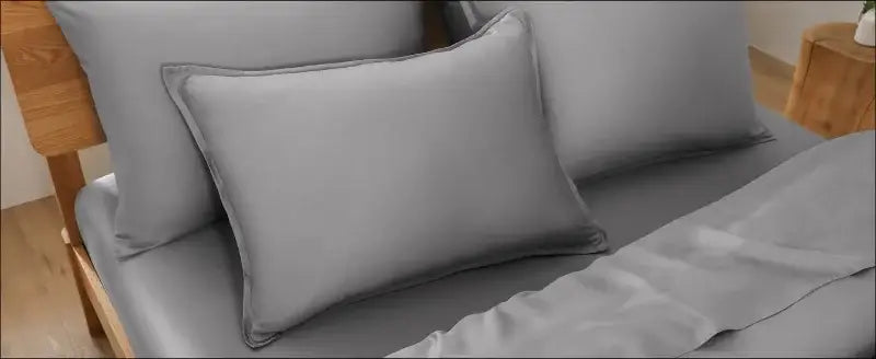 Blue Satin Duvet Cover Set