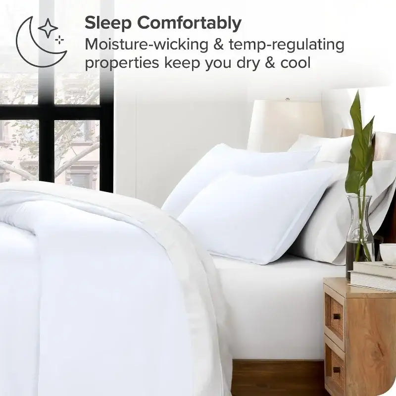 Blue Satin Duvet Cover Set