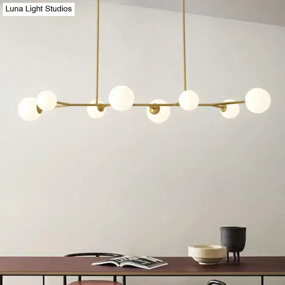 Gold Opal Glass Island Light