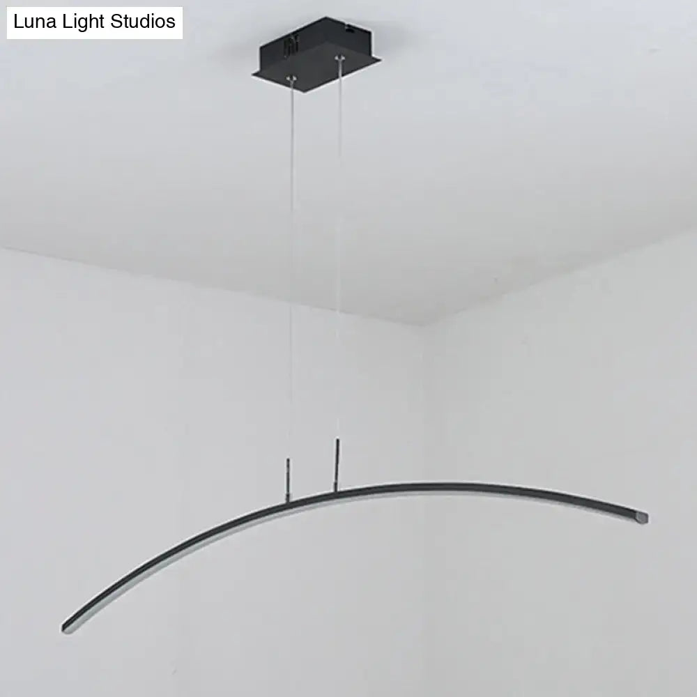 White Arch Pendant Light