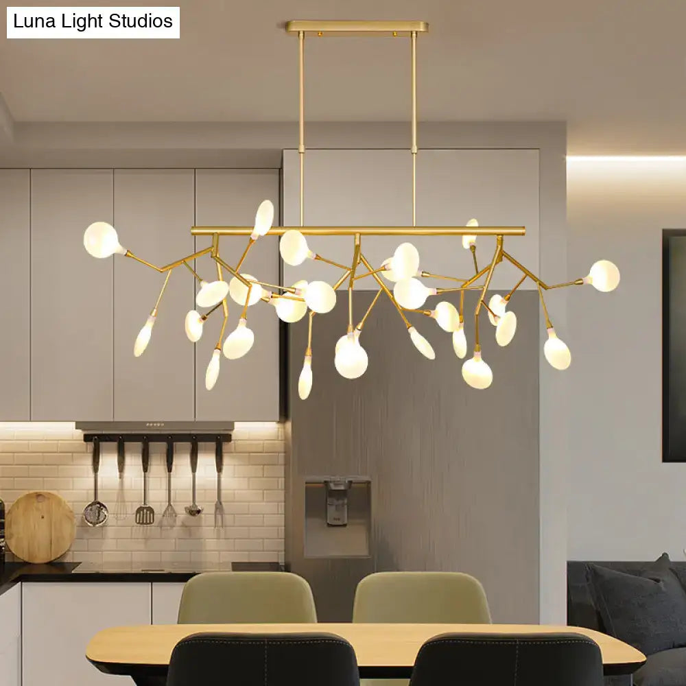 Gold Opal Pendant Light