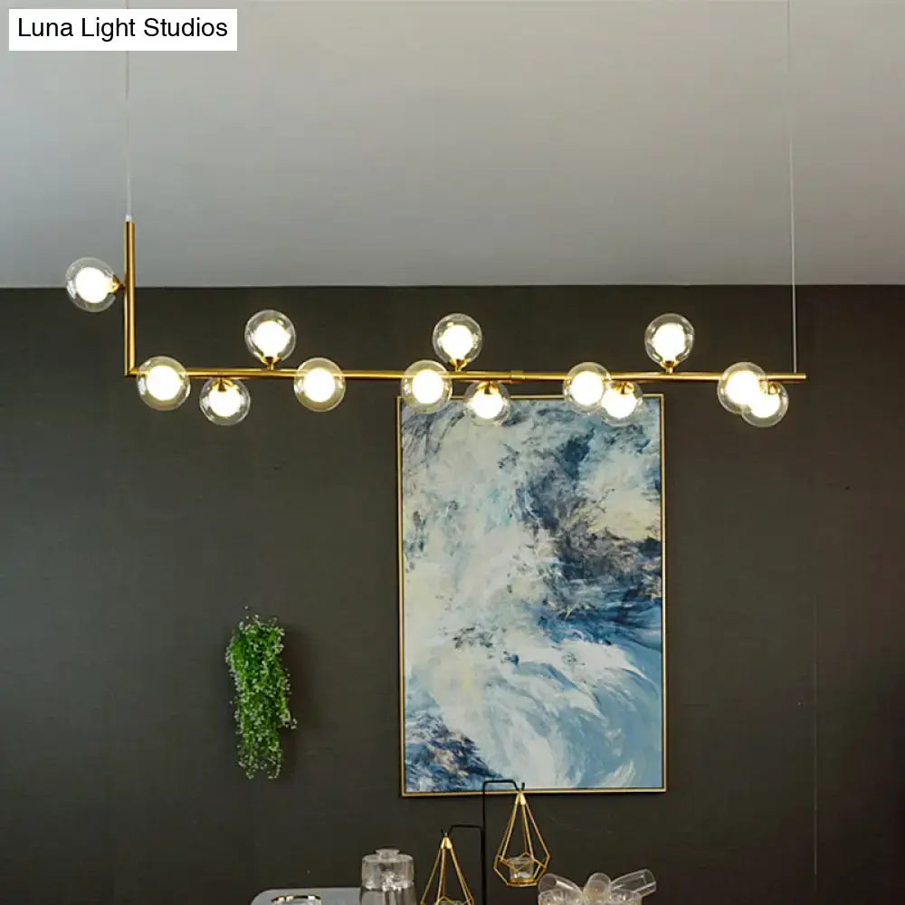 Black Glass Pendant Chandelier