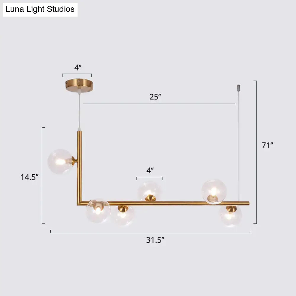 Black Glass Pendant Chandelier