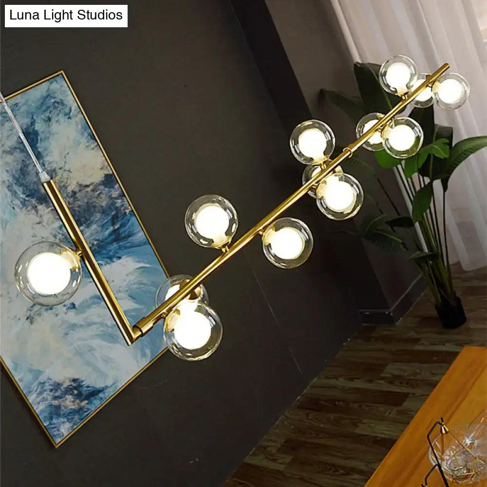 Black Glass Pendant Chandelier