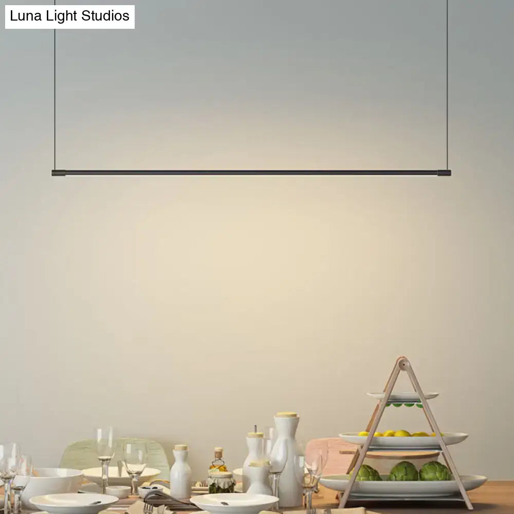 Black LED Island Lamp