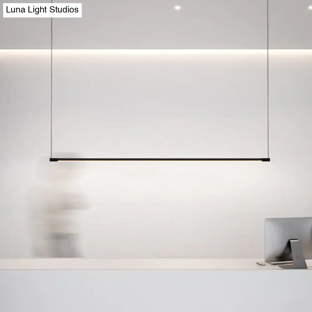 Black LED Island Lamp