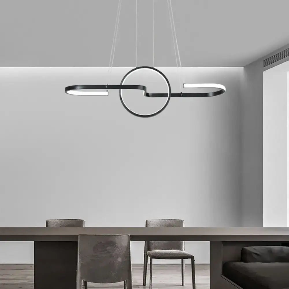 Gold Ring Pendant Light Stepless Dimming