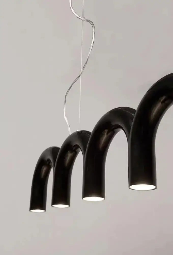 Black U-Shaped Chandelier
