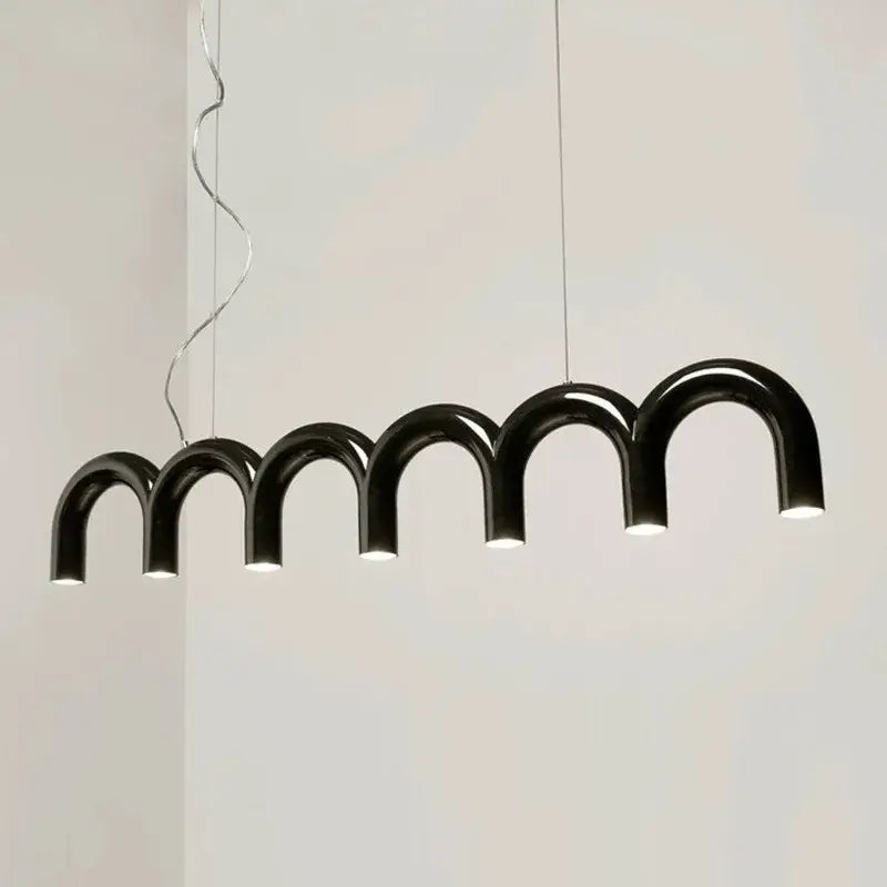 Black U-Shaped Chandelier