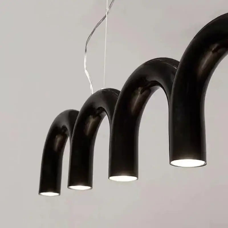 Black U-Shaped Chandelier