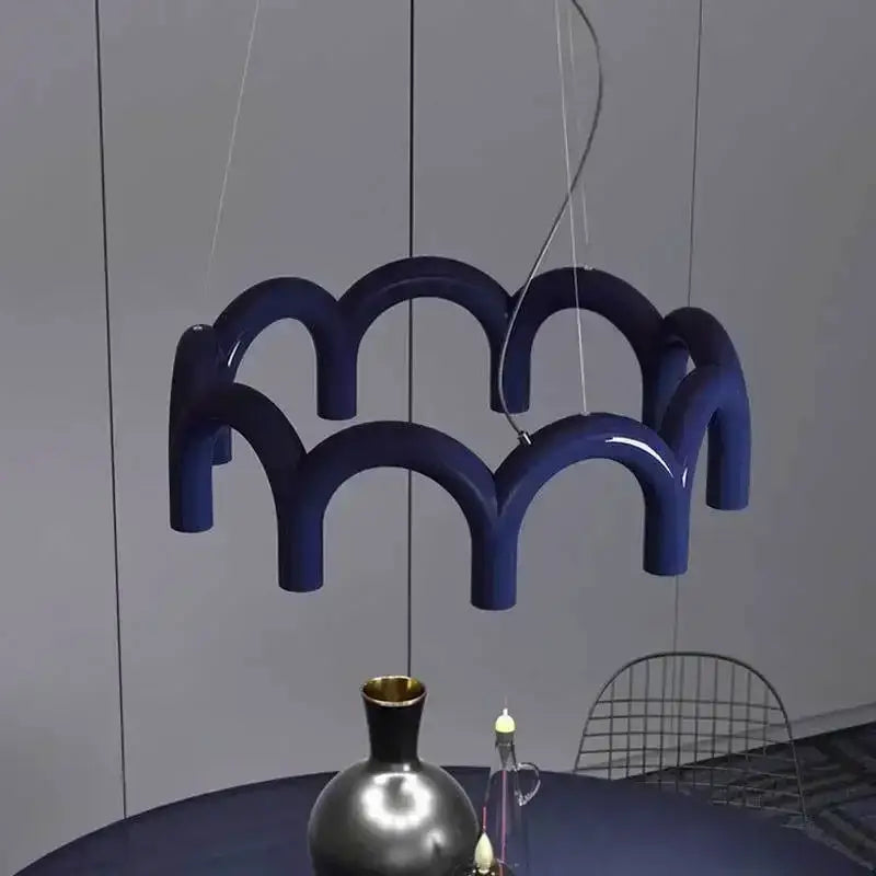 Black U-Shaped Chandelier