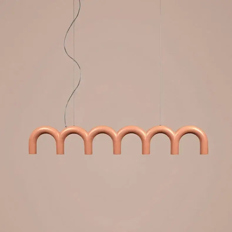 Black U-Shaped Chandelier