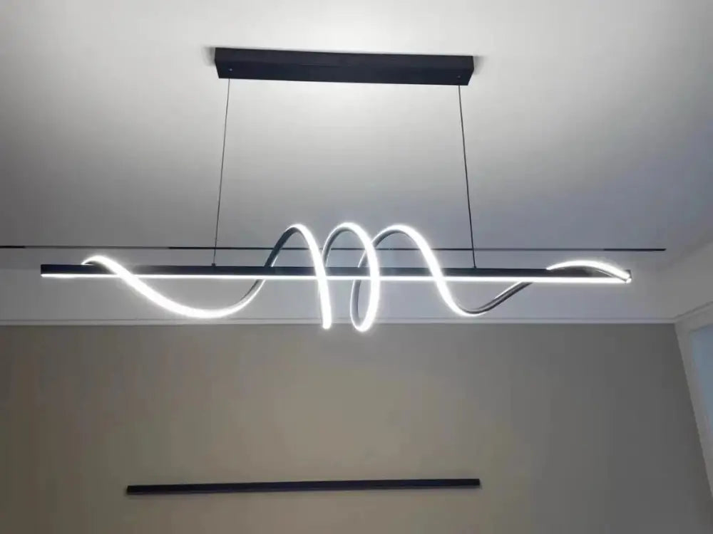 Metallic Wavy Pendant Light