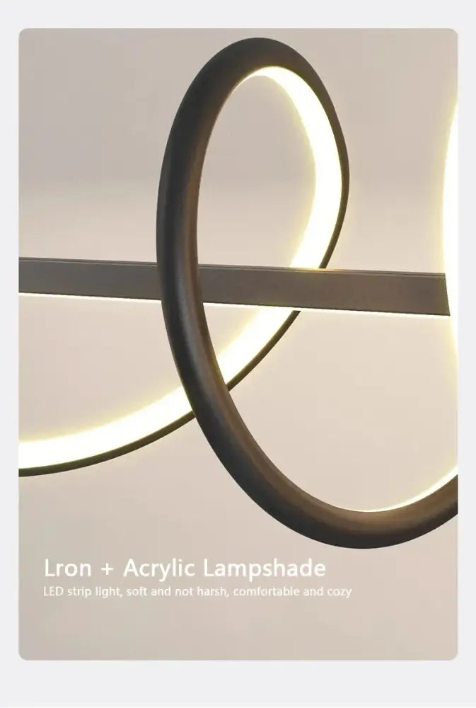 Metallic Wavy Pendant Light
