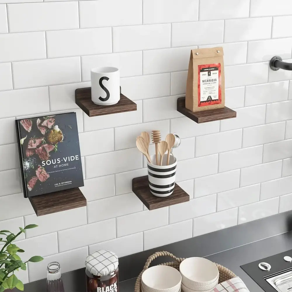Wood Floating Shelf Set