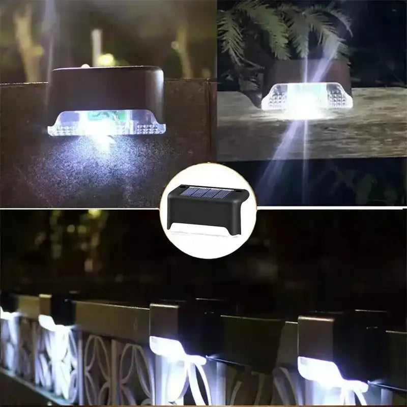 Black Solar LED Stair Lights