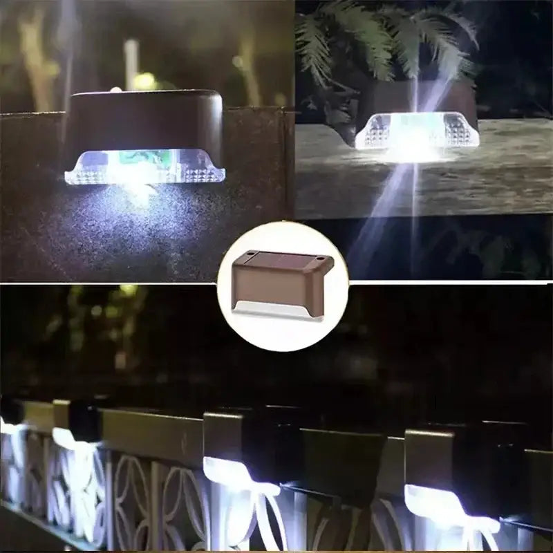 Black Solar LED Stair Lights