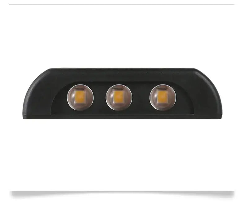 Black Solar Wall Light