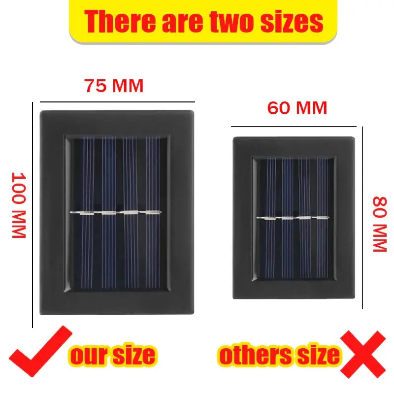 Black Solar Wall Light