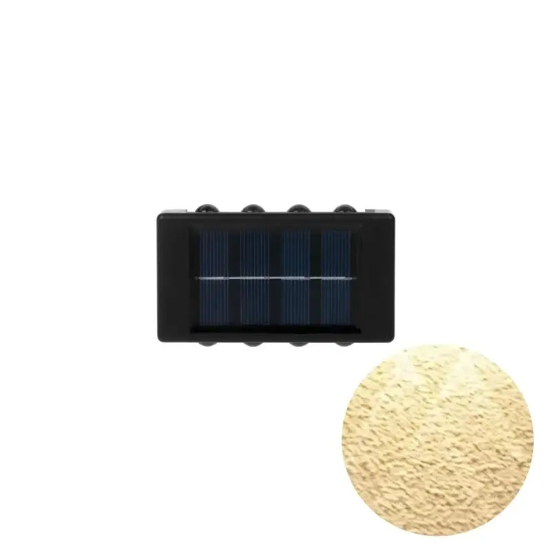 Black Solar Wall Light for Garden and Patio