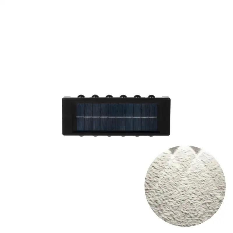 Black Solar Wall Light for Garden and Patio