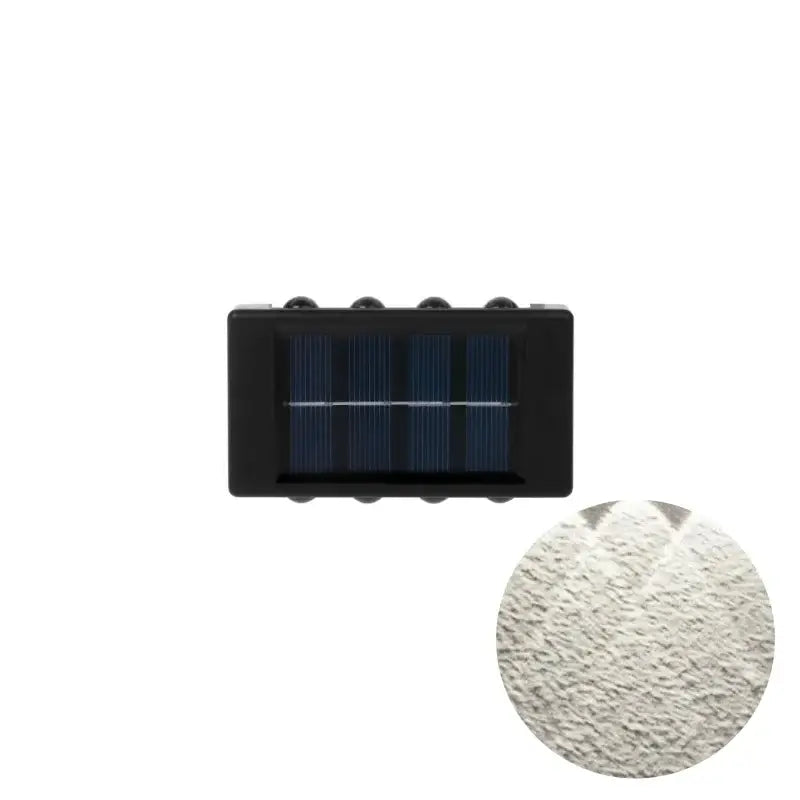 Black Solar Wall Light for Garden and Patio
