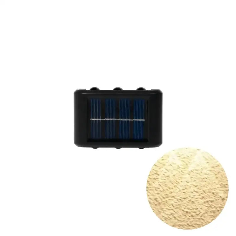 Black Solar Wall Light for Garden and Patio