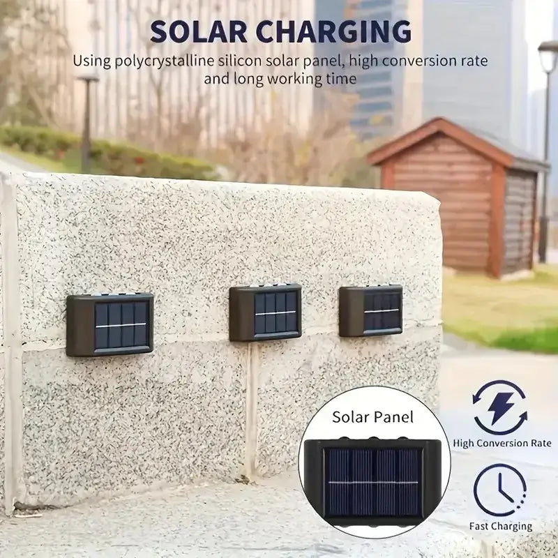 Black Solar Wall Lights
