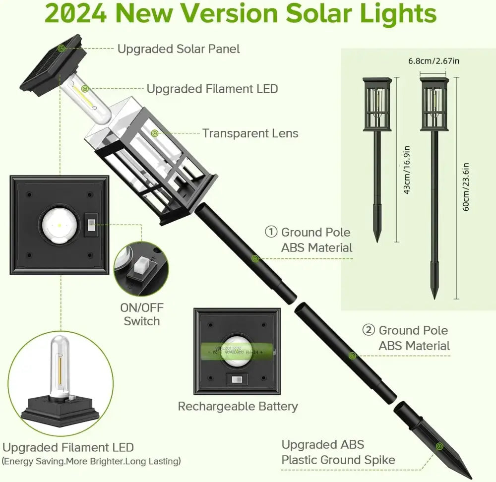 Bronze Solar Pathway Lights