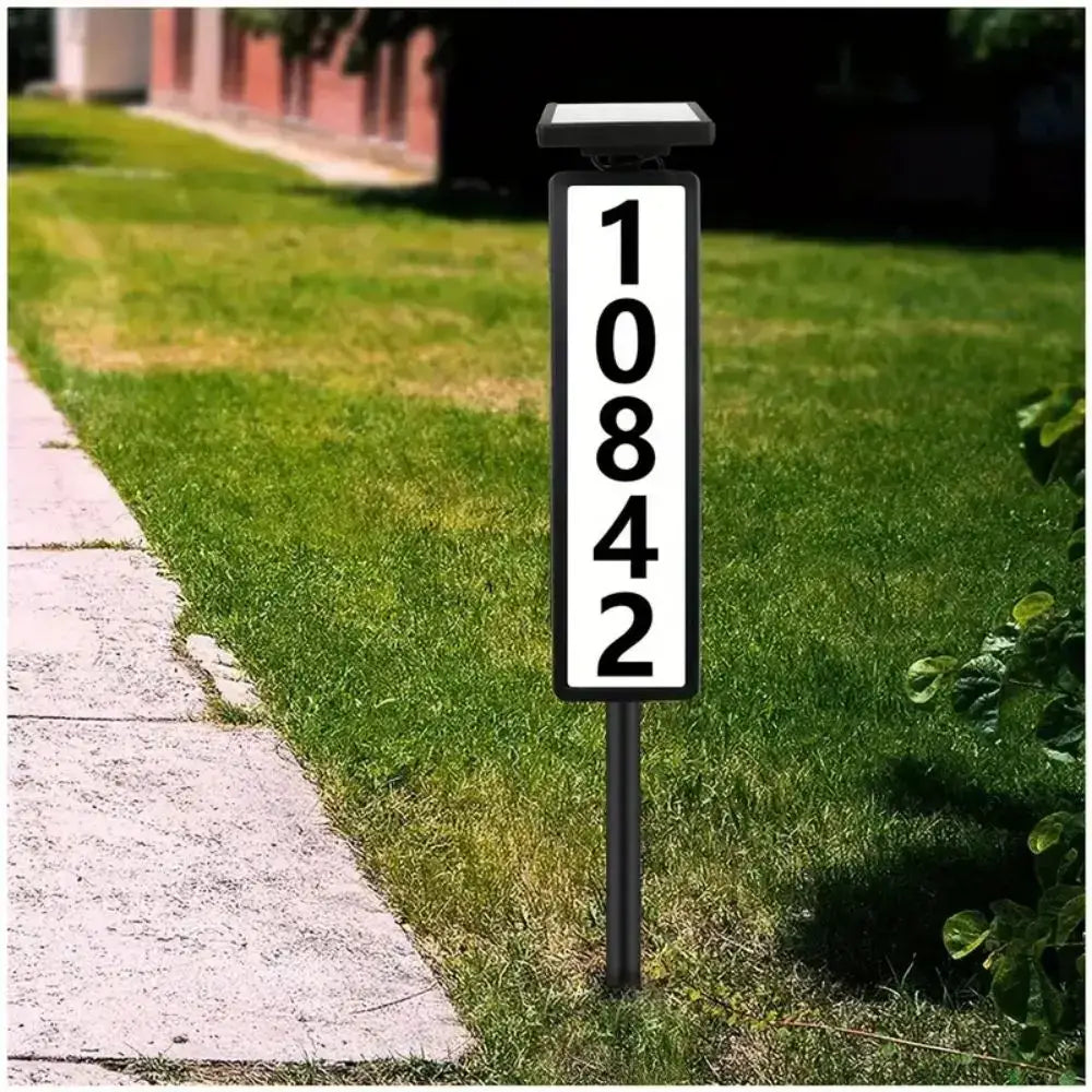 Black Solar Address Light