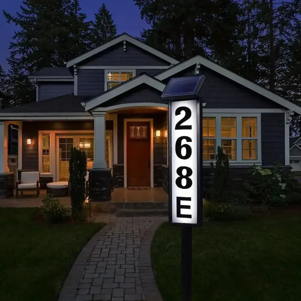Black Solar Address Light