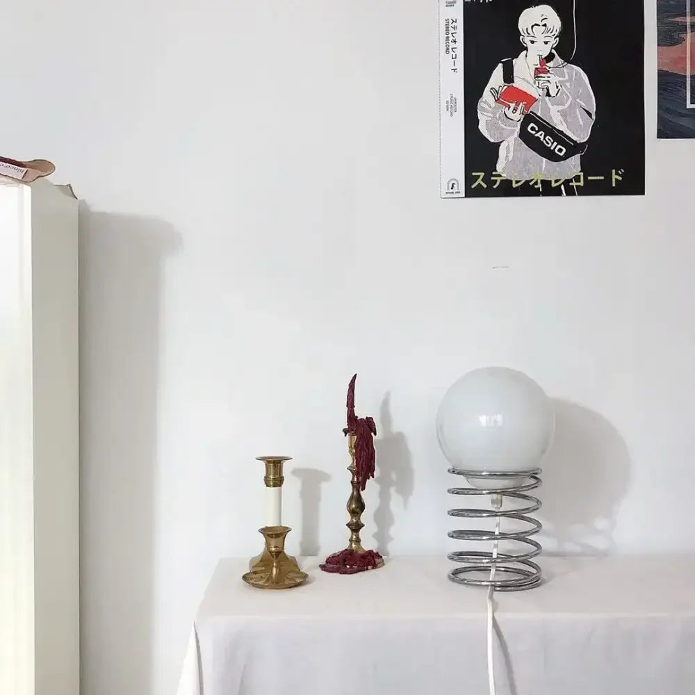 Chrome Spring Table Lamp