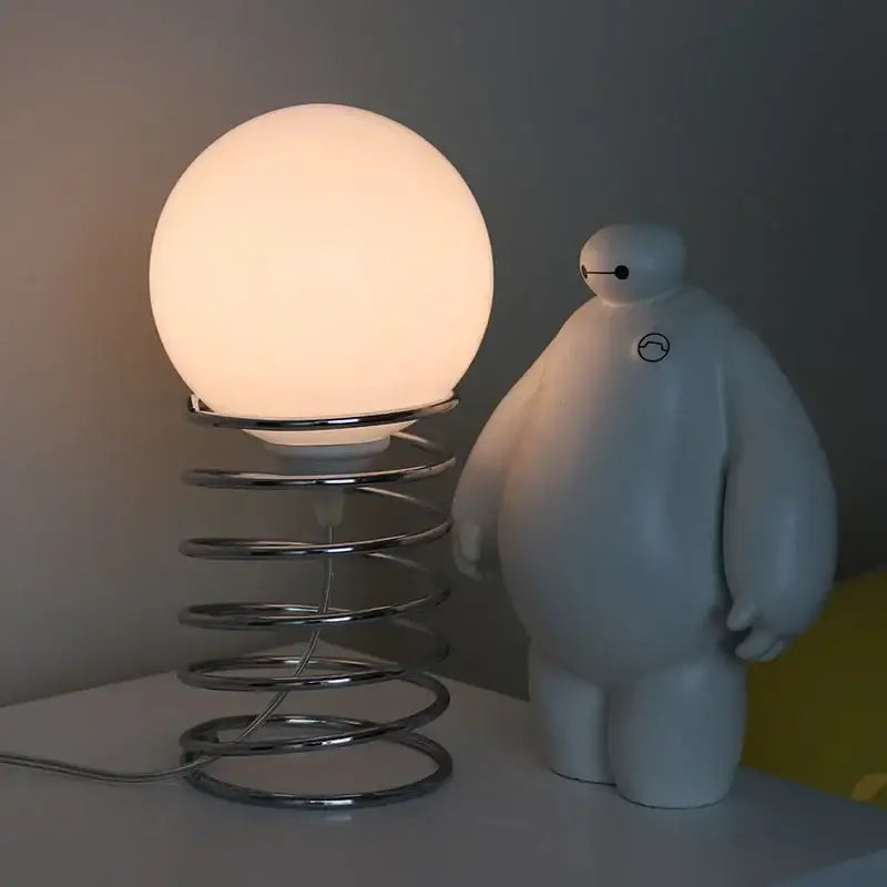 Chrome Spring Table Lamp