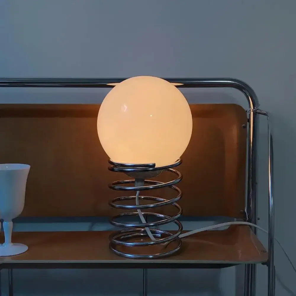Chrome Spring Table Lamp