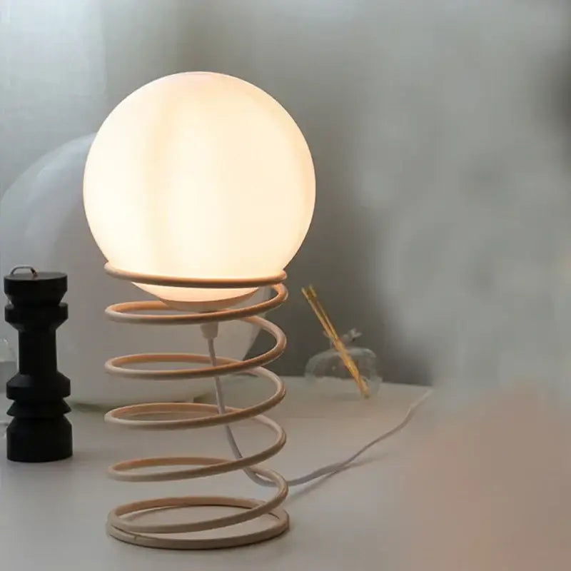 Chrome Spring Table Lamp