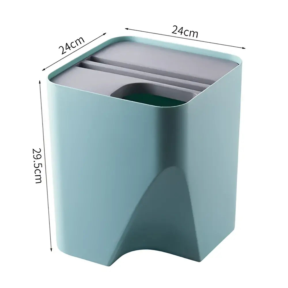 White Gray Stackable Bin