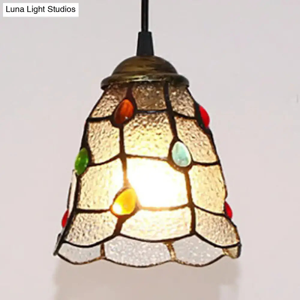 Amber Trumpet Ceiling Pendant