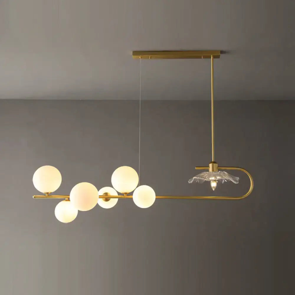 Gold Lotus Leaf Suspension Lamp