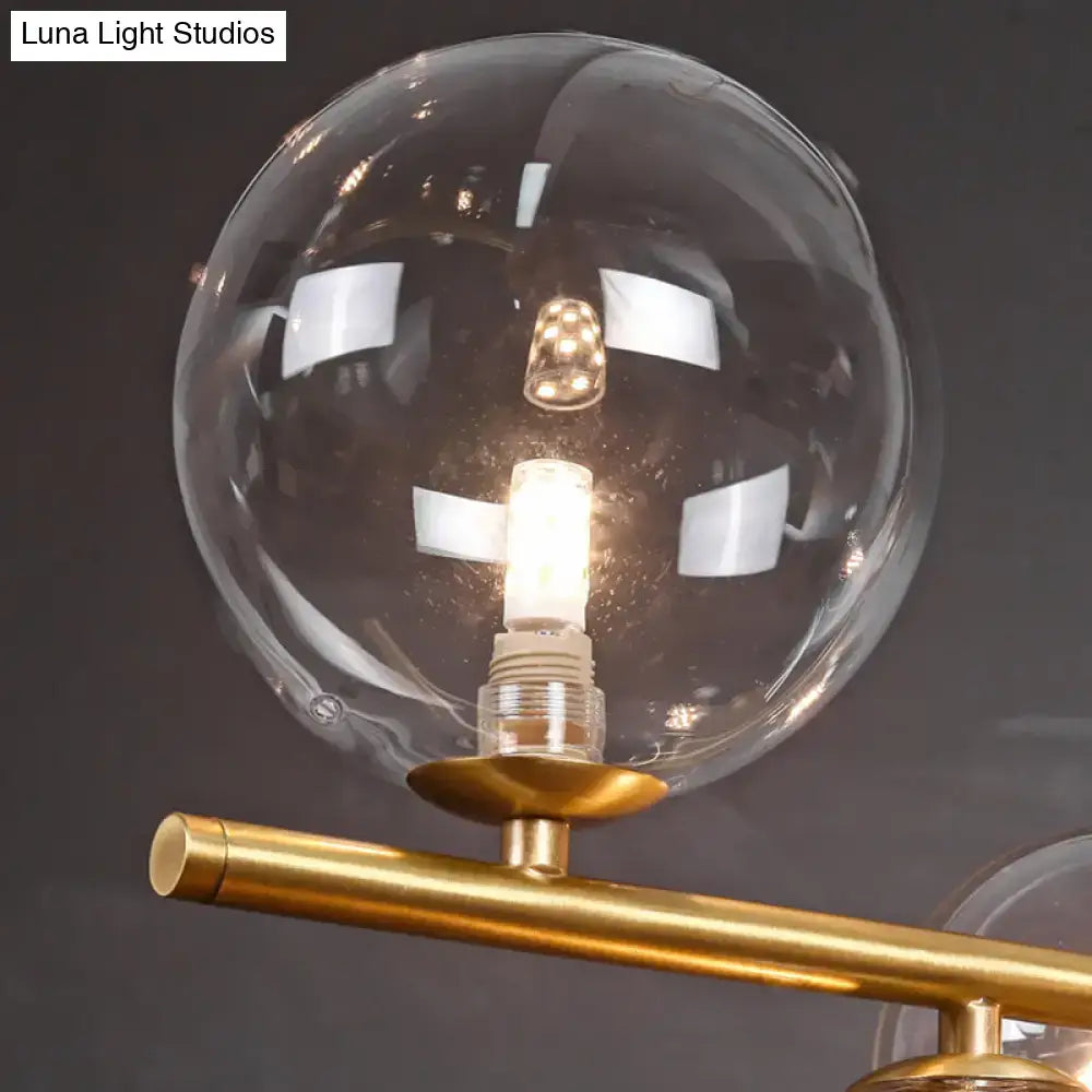 Gold Lotus Leaf Suspension Lamp