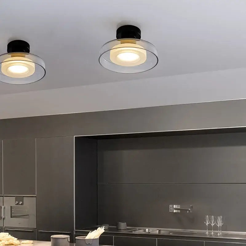 Gray Glass Wall Lamp