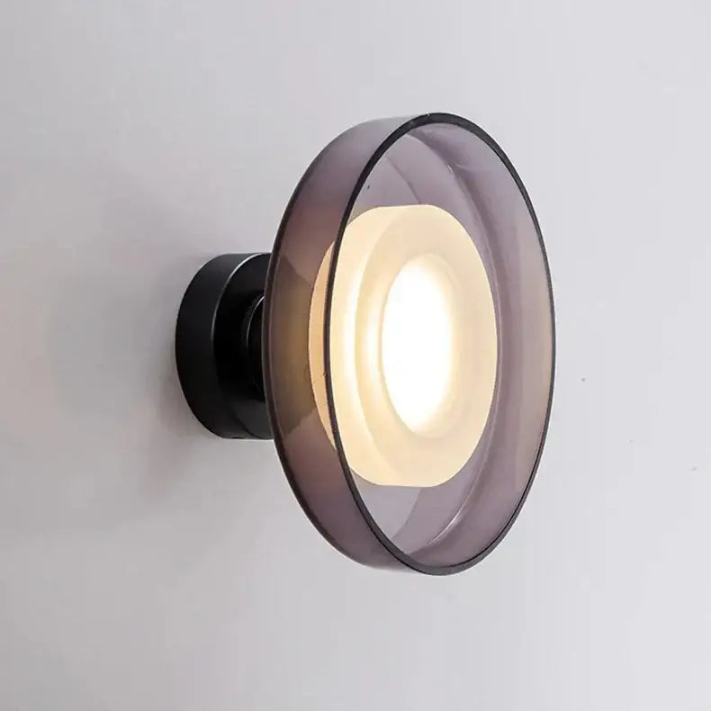 Gray Glass Wall Lamp